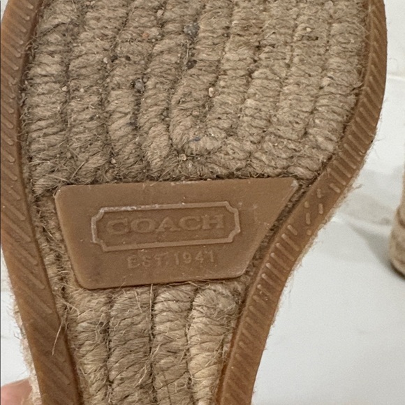 Coach Tan and Brown Wedges - Picture 3 of 5